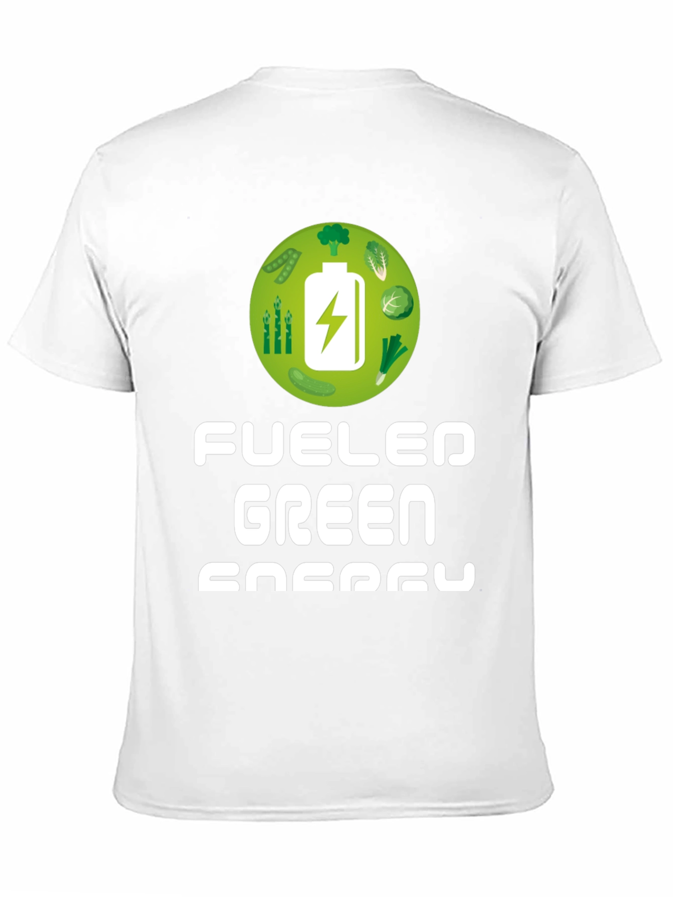 Black Fueled by Green Energy T-Shirt view 11