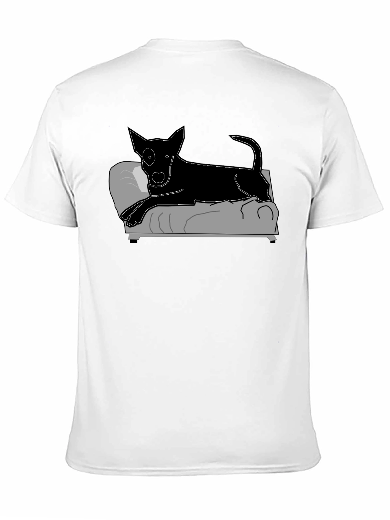 Black Dog on Couch Graphic Tee - Relaxed Style view 11