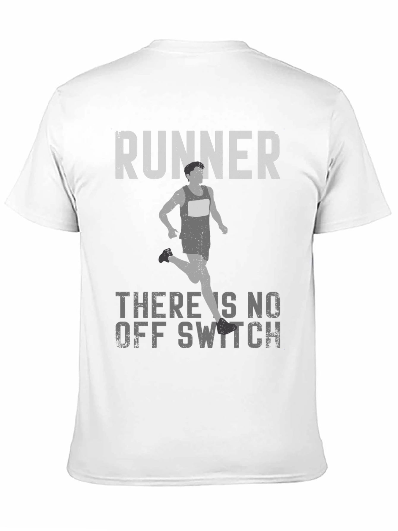 Black Runner 'No Off Switch' Graphic T-Shirt view 11