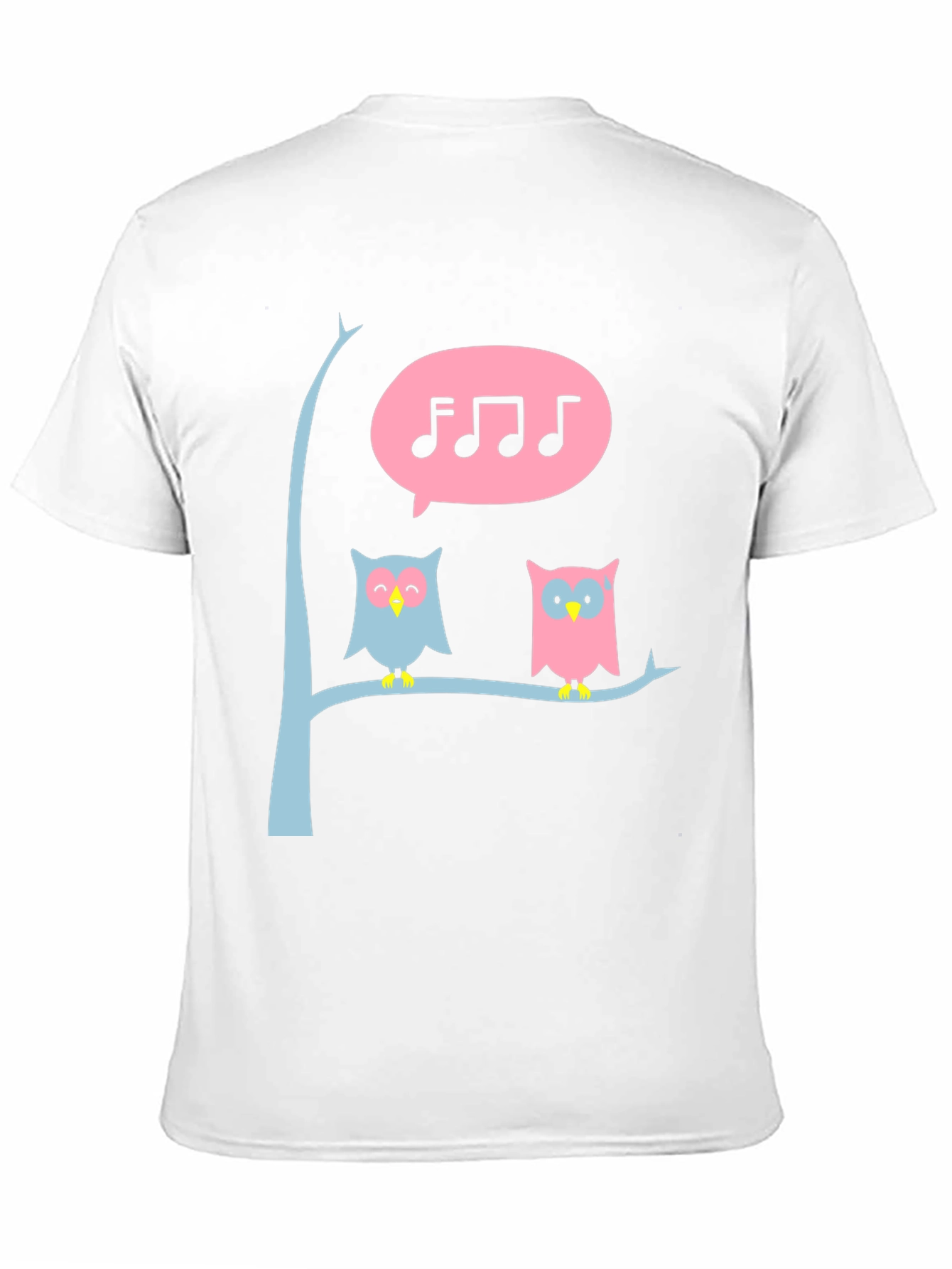 Black Singing Owl T-Shirt - Cute Graphic Tee view 11
