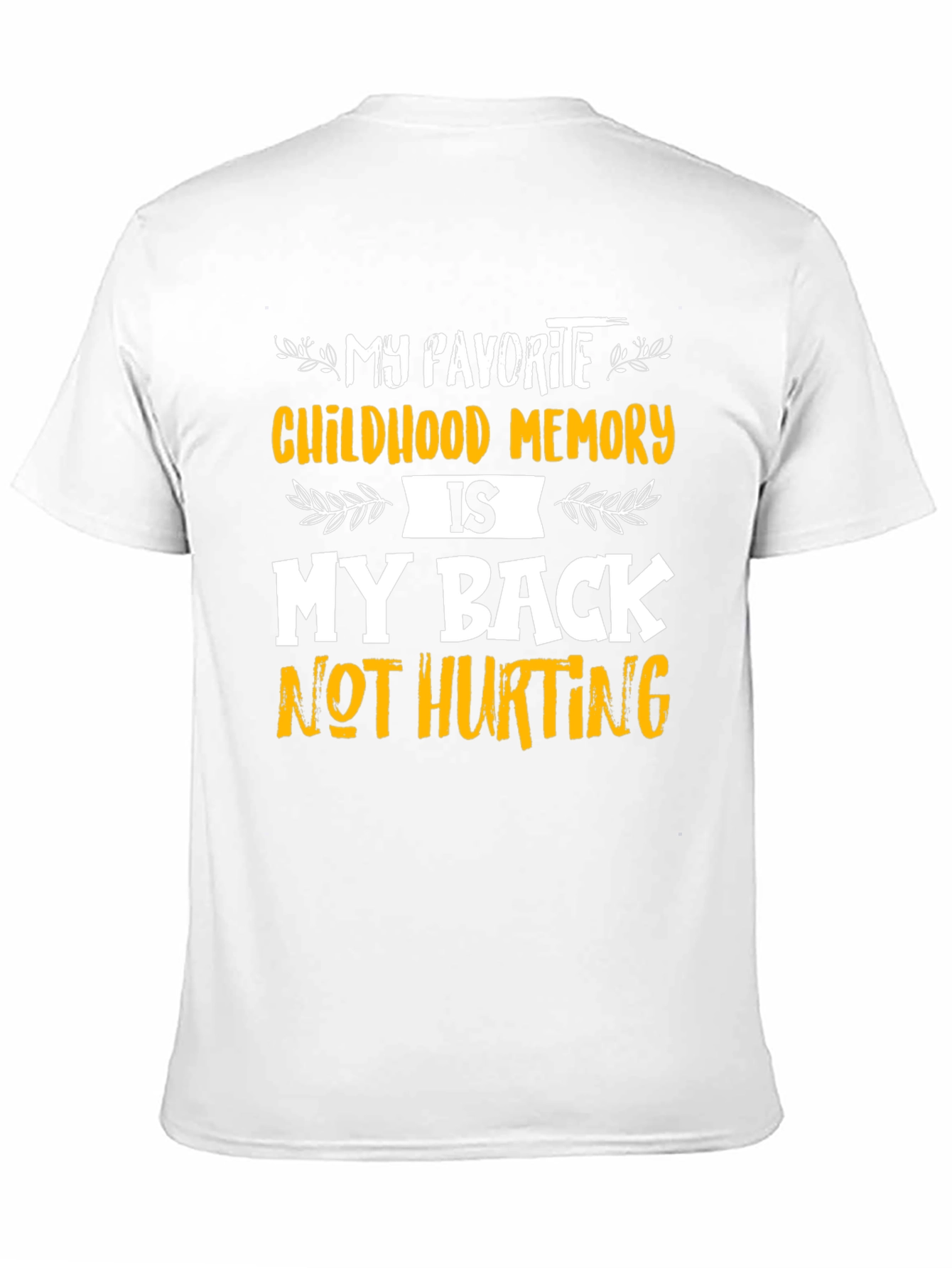 Black Funny Back Pain Relief T-Shirt view 11