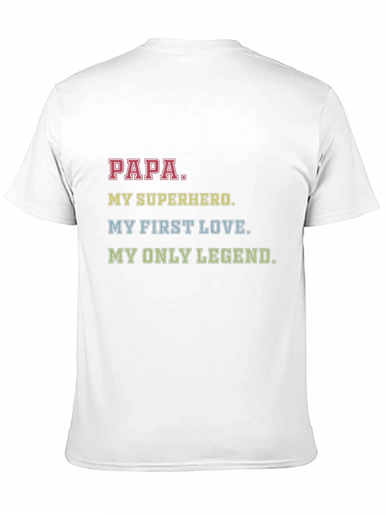 Black Papa My Superhero Graphic T-Shirt view 11