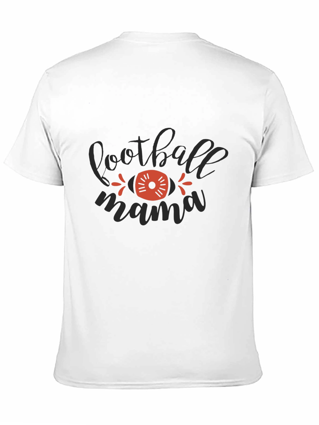Black Football Mama Graphic T-Shirt view 11