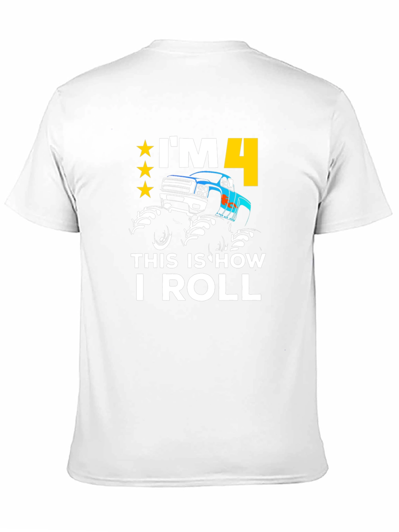 Black I'm 4 This is How I Roll T-Shirt view 11