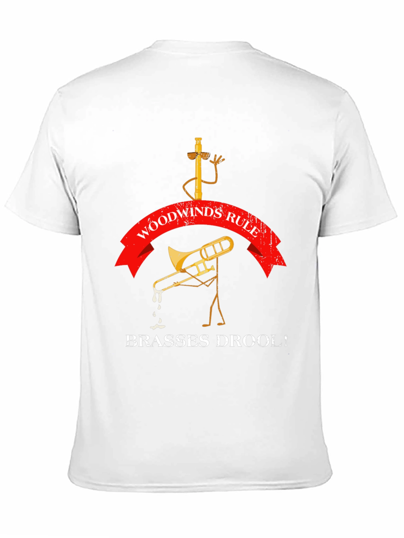 Black Woodwinds Rule Funny Band T-Shirt view 11