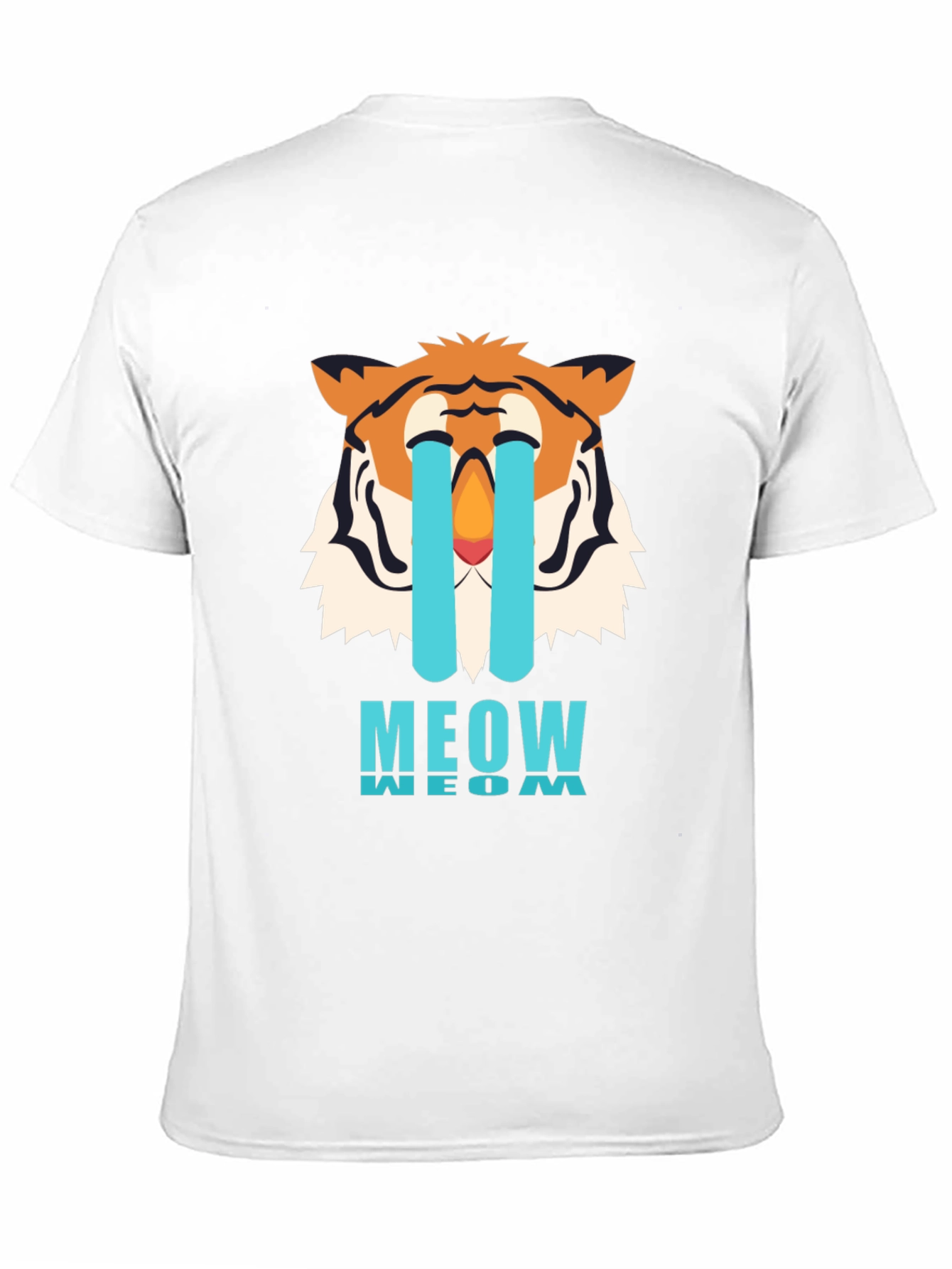 Black Meow Crying Tiger Black Graphic Tee view 11