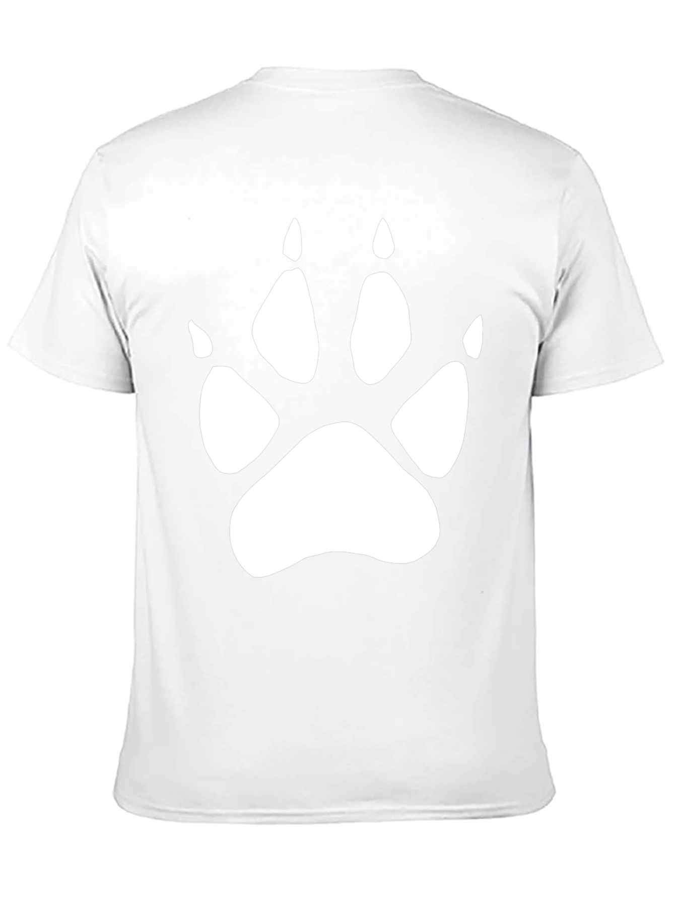 Black Paw Print Graphic Black T-Shirt view 11