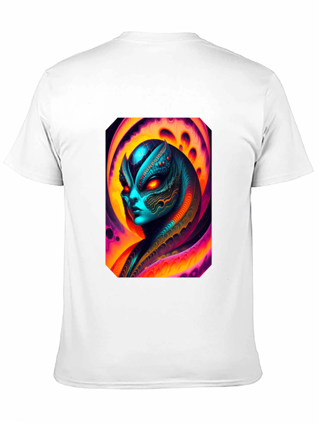 Black Alien Graphic Tee - Black Cotton T-Shirt view 11