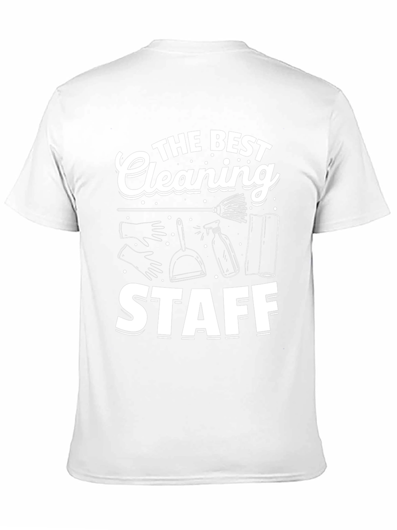 Black The Best Cleaning Staff T-Shirt view 11