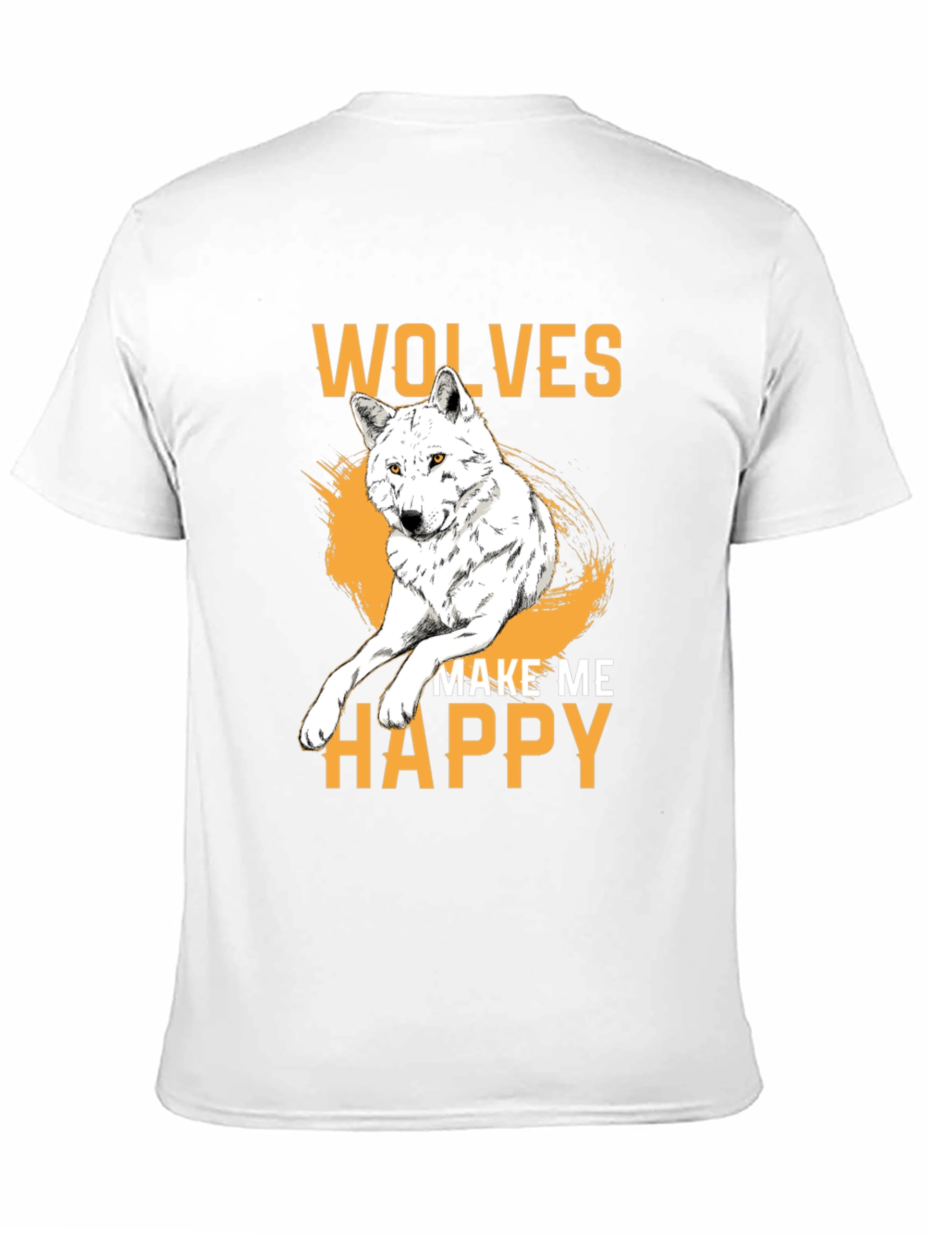 Black Wolves Make Me Happy Graphic Tee view 11