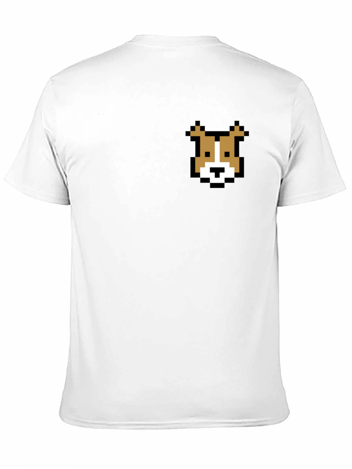 Black Pixel Dog T-Shirt - Retro Gaming Style Tee view 11