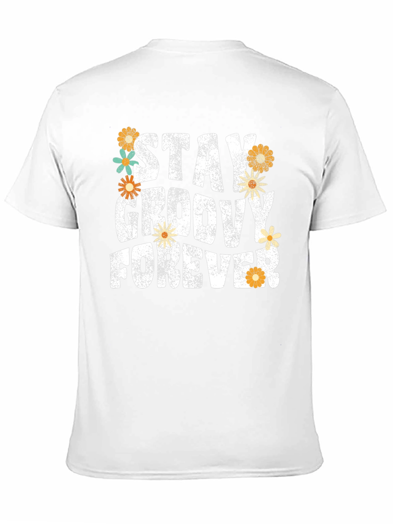 Black Stay Groovy Forever Floral T-Shirt view 11