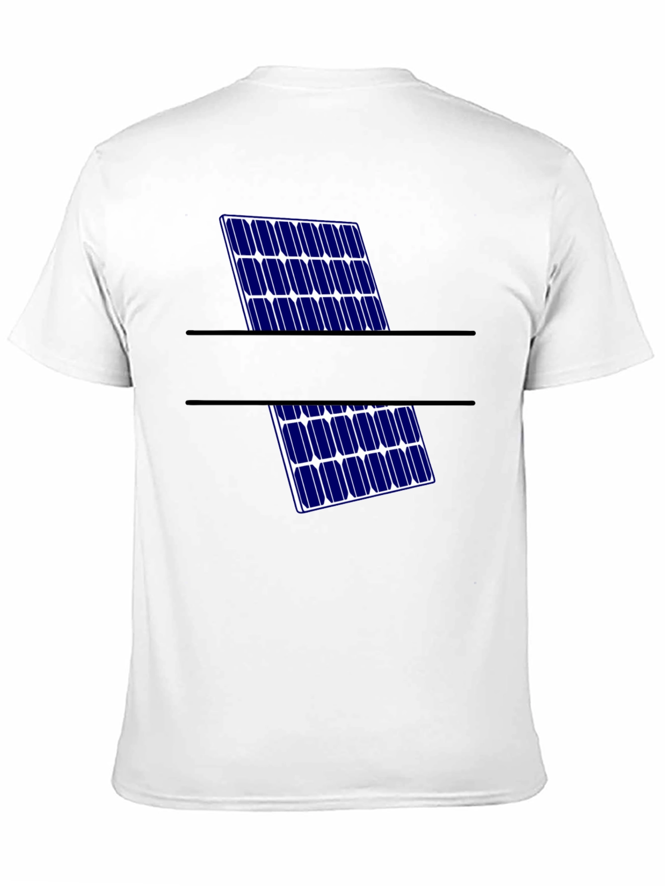 Black Solar Panel Graphic Tee - Eco-Friendly Style view 11