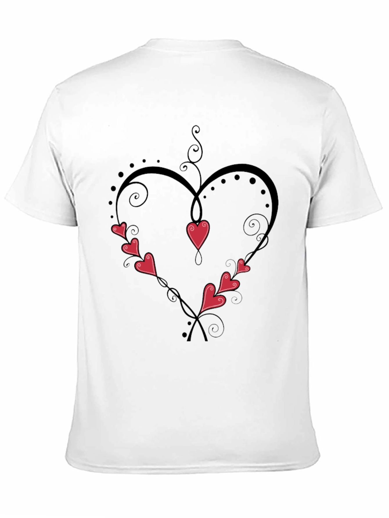 Black Heart Vines T-Shirt view 11