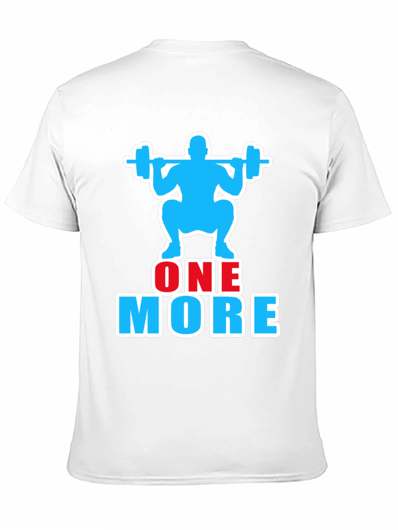 Black One More Rep Gym Workout Graphic T-Shirt view 11