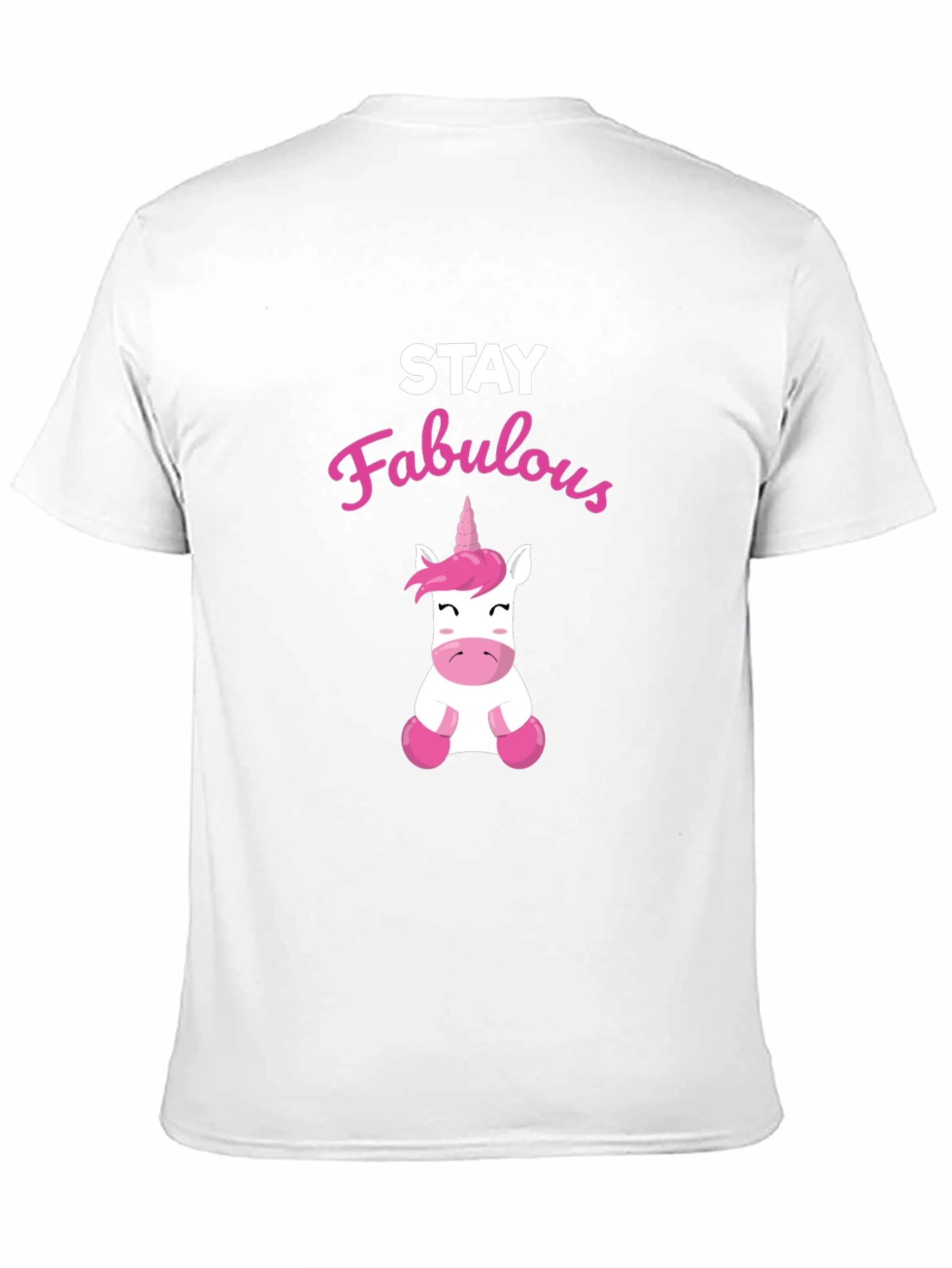 Black Stay Fabulous Unicorn Graphic Tee view 11