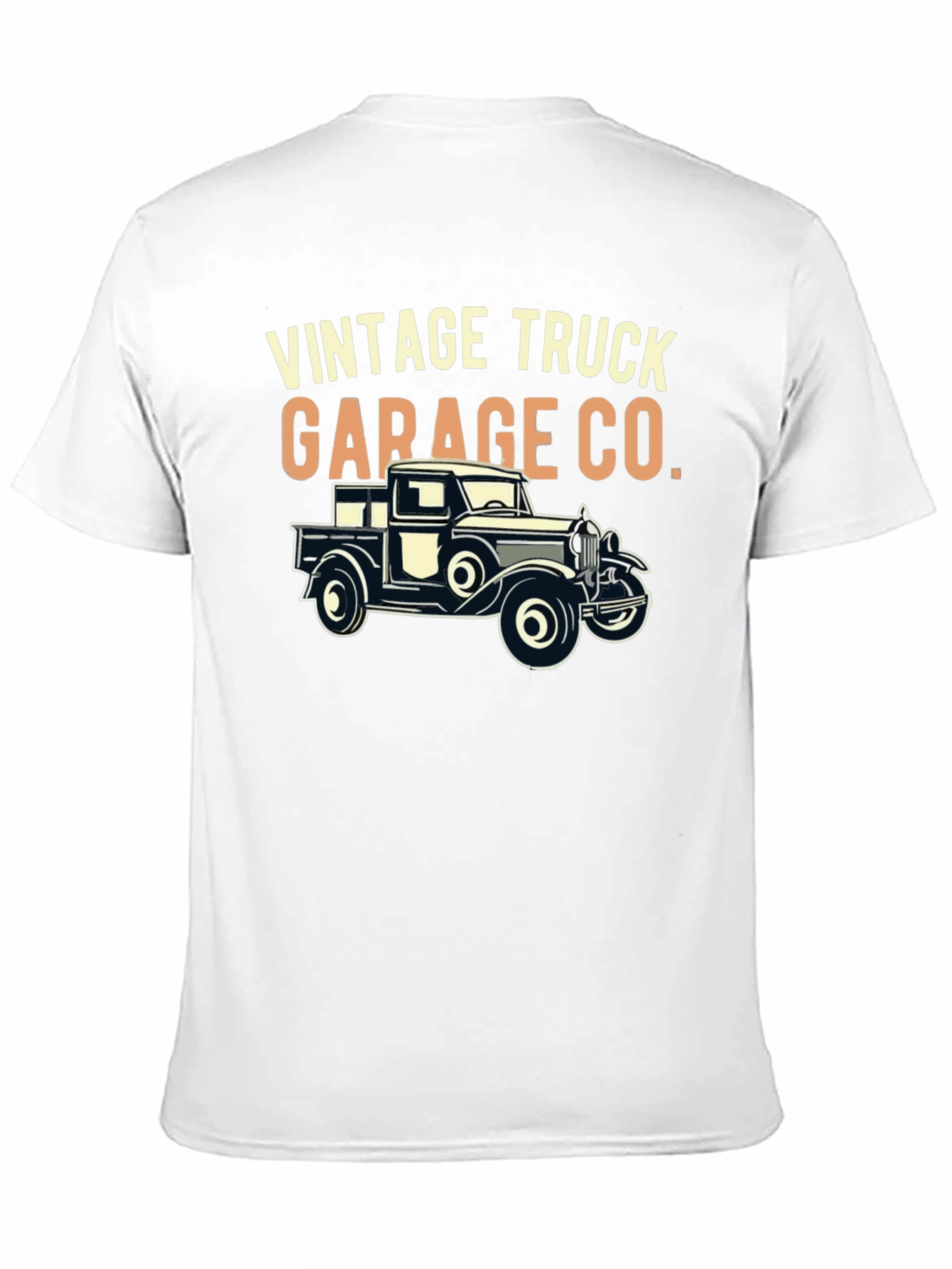 Black Vintage Truck Garage Co. T-Shirt view 11