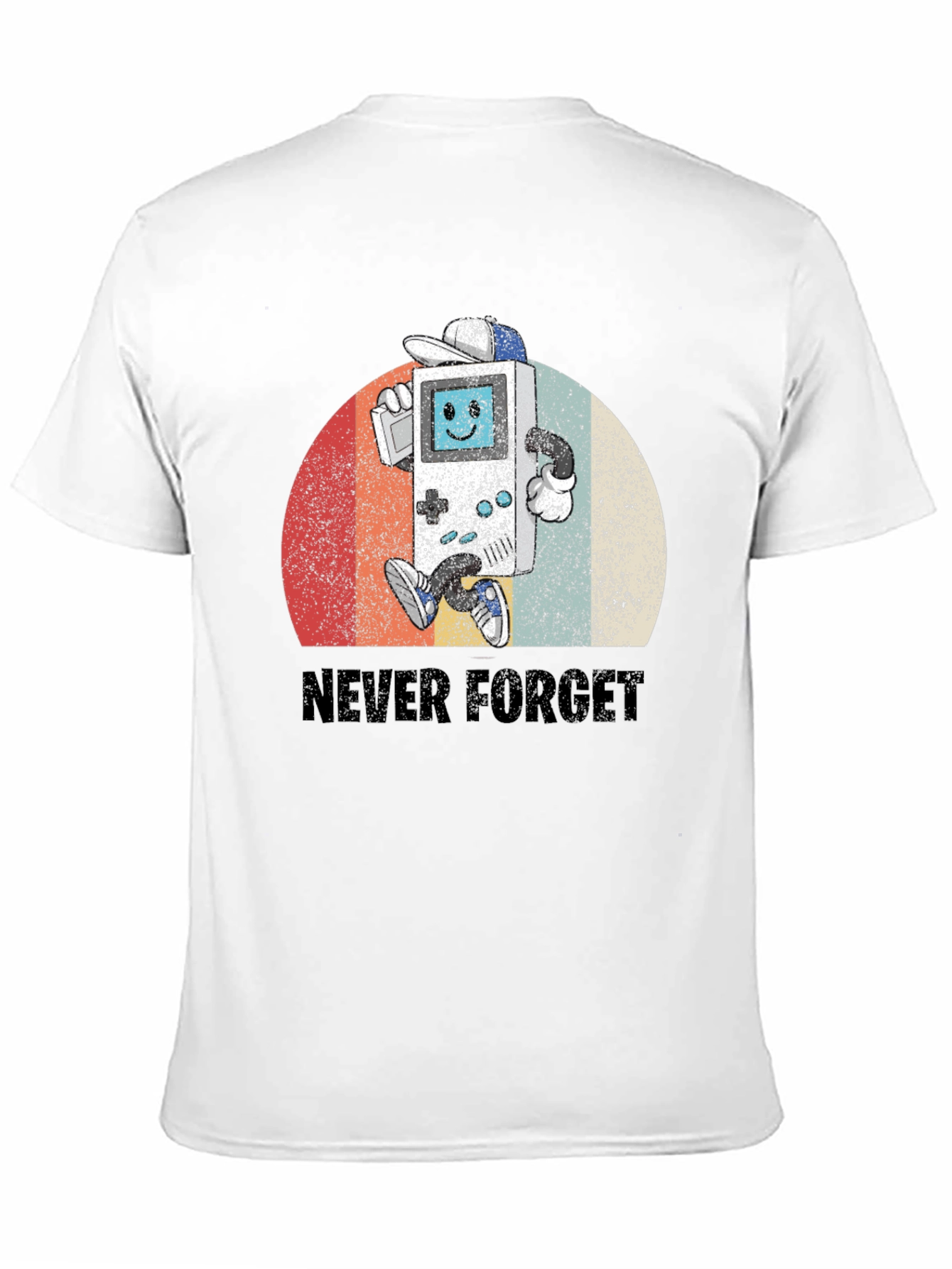 Black Retro Gamer T-Shirt - Never Forget view 11