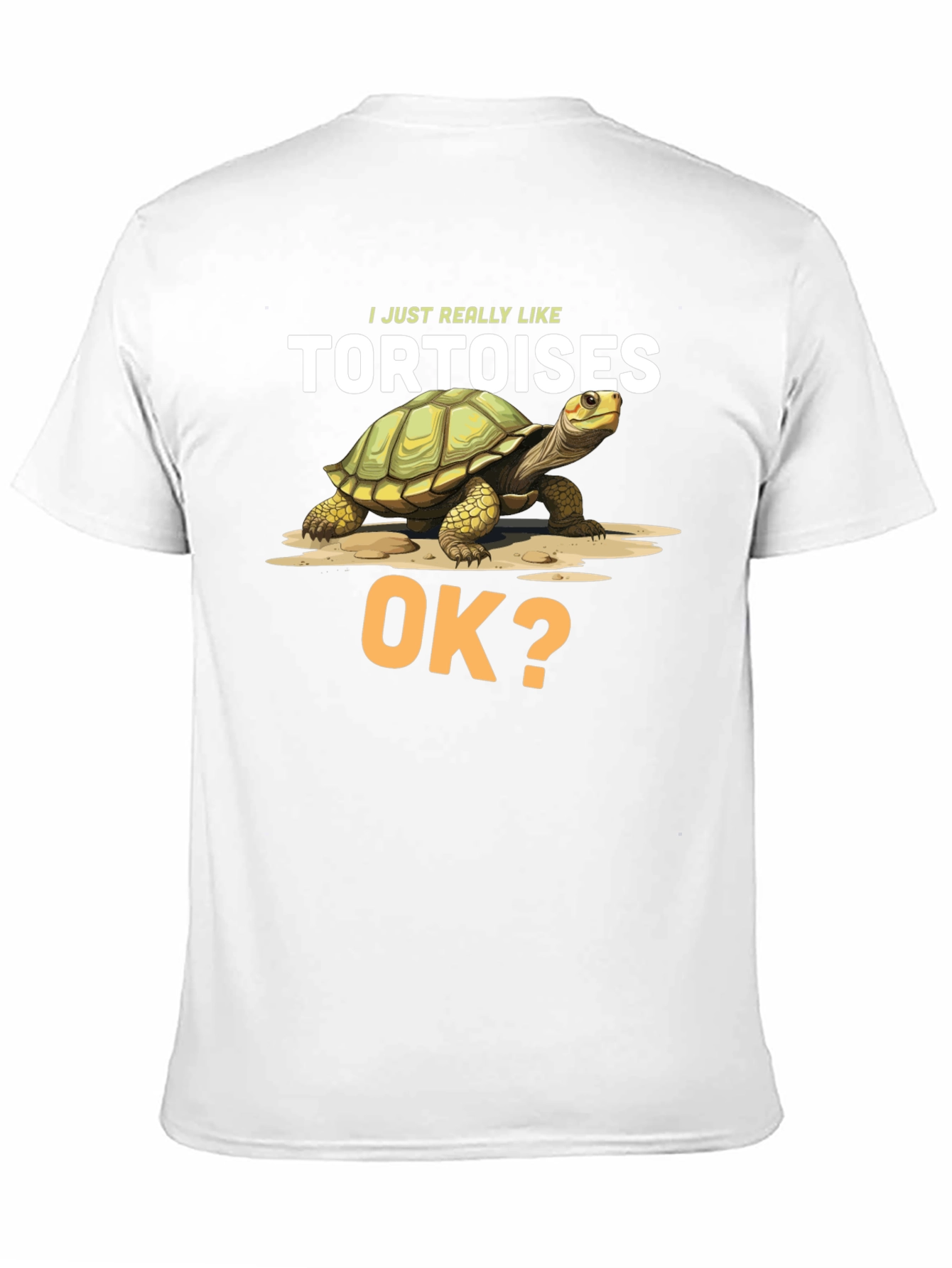 Black Tortoise Lover T-Shirt - 'I Just Really Like Tortoises' view 11