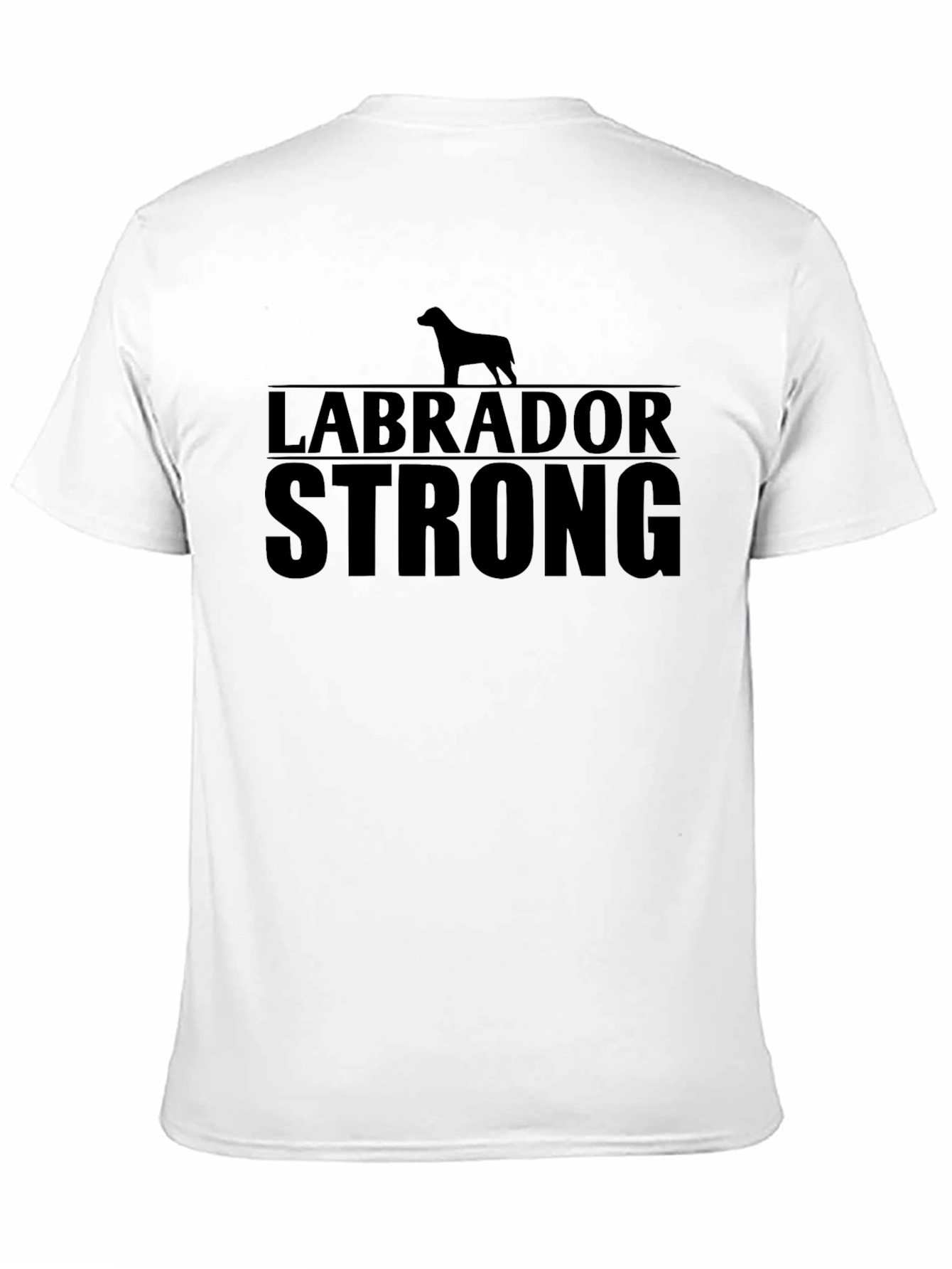 Black Labrador Strong Black Graphic Tee view 11