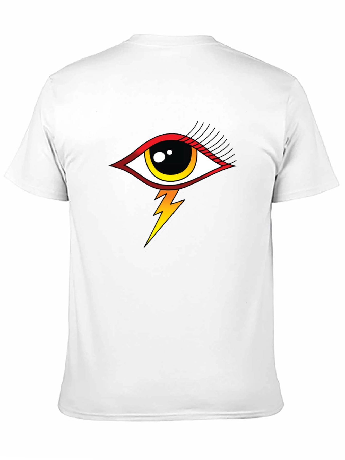 Black Eye Lightning Bolt Graphic T-Shirt - Black view 11