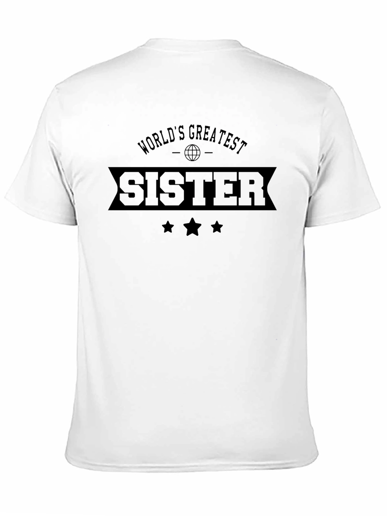 Black World's Greatest Sister Black T-Shirt view 11