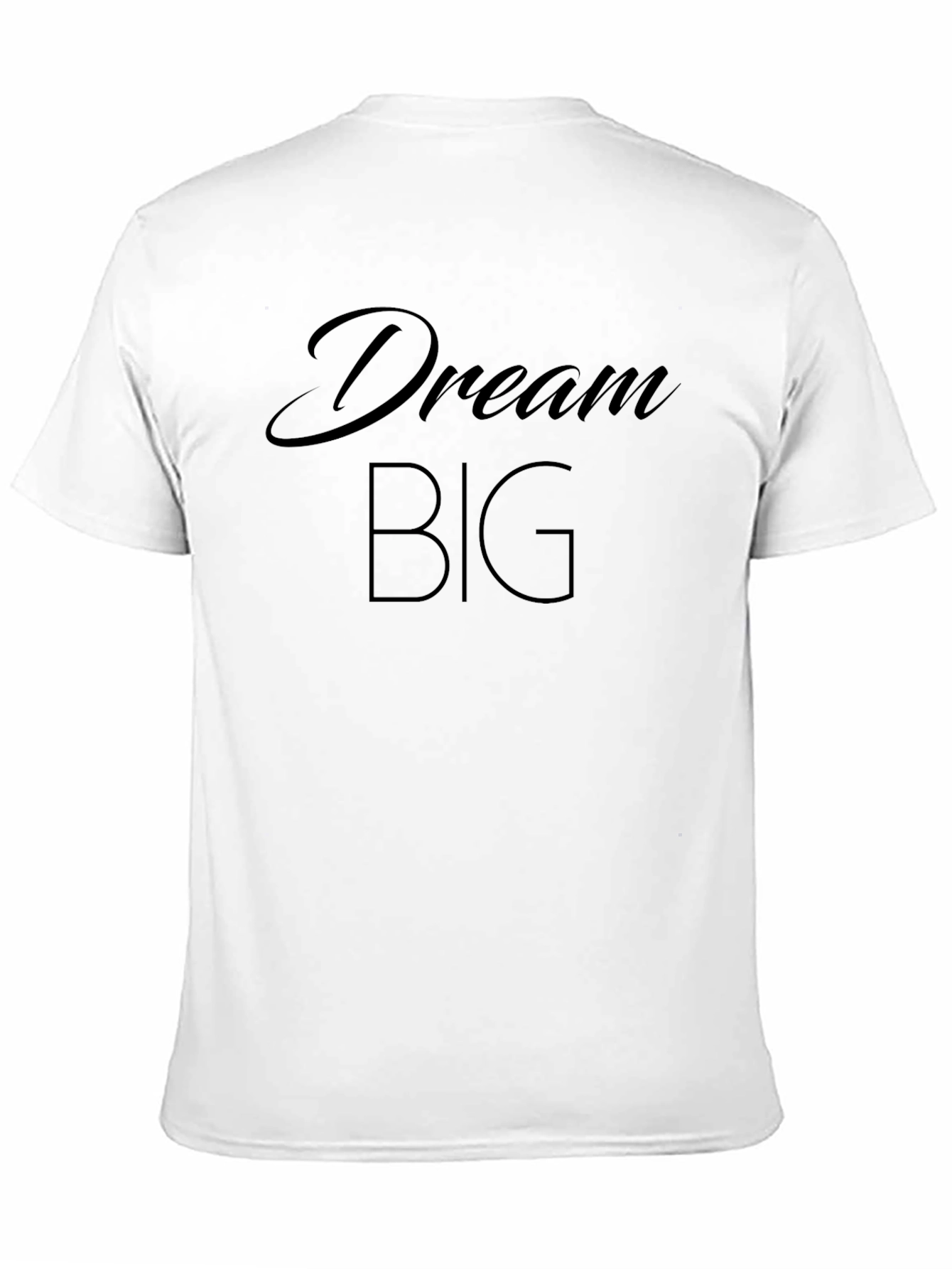 Black Dream Big Graphic Tee - Soft & Comfortable Men's T-Shirt view 11