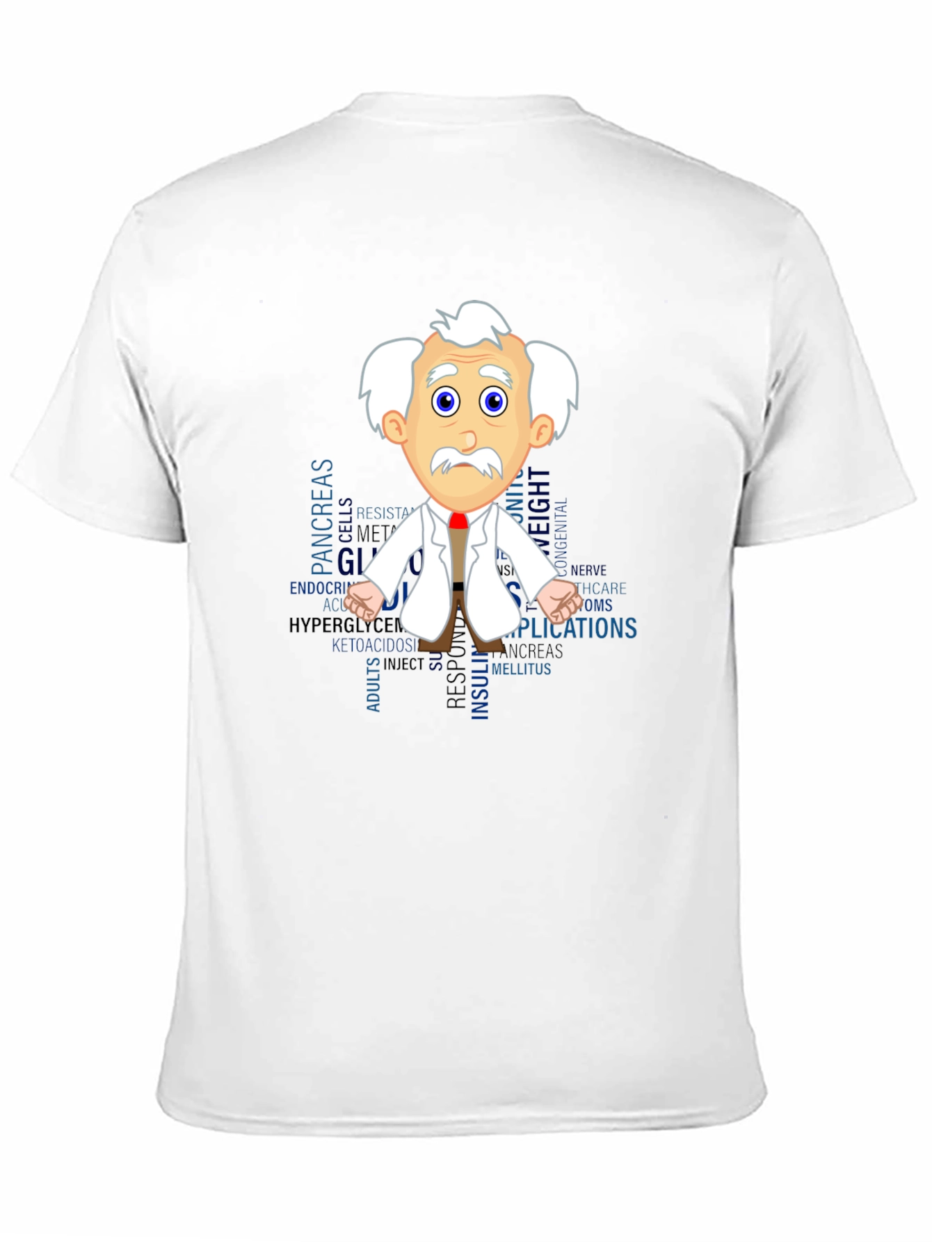 Black Scientist Diabetes T-Shirt - Comfy Cotton Tee view 11