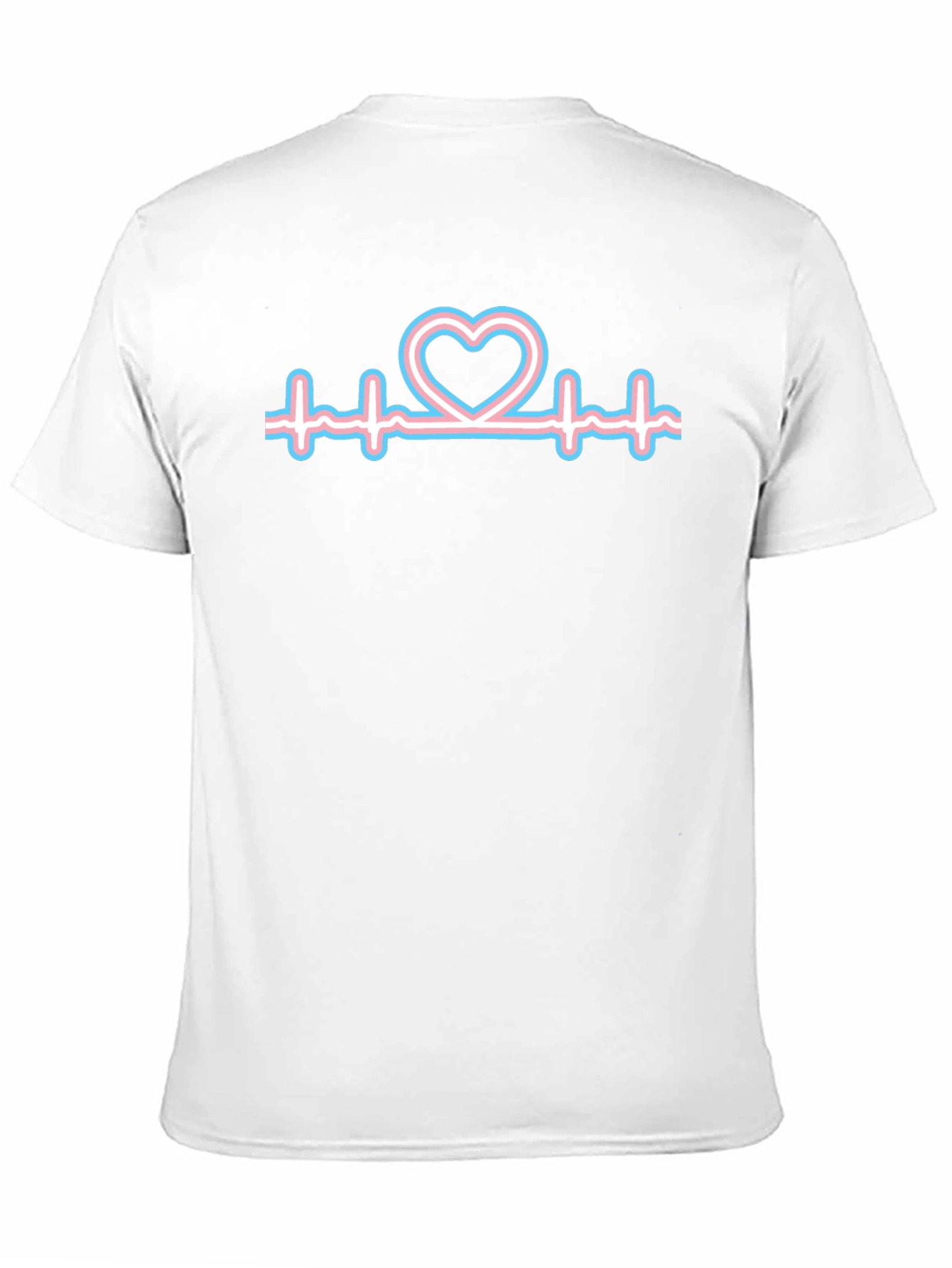 Black Transgender Heartbeat T-Shirt view 11