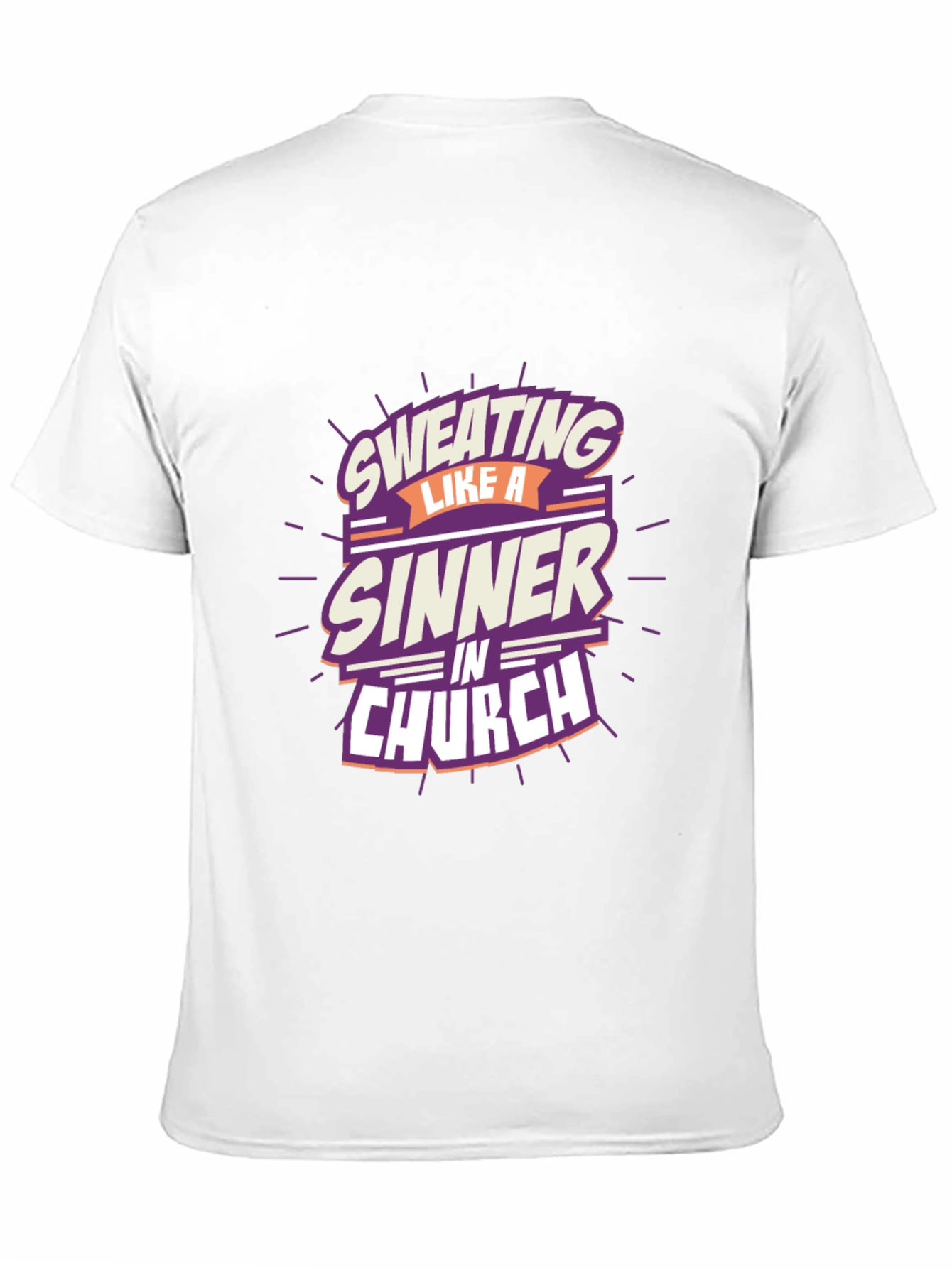 Black Sweating Like a Sinner T-Shirt view 11