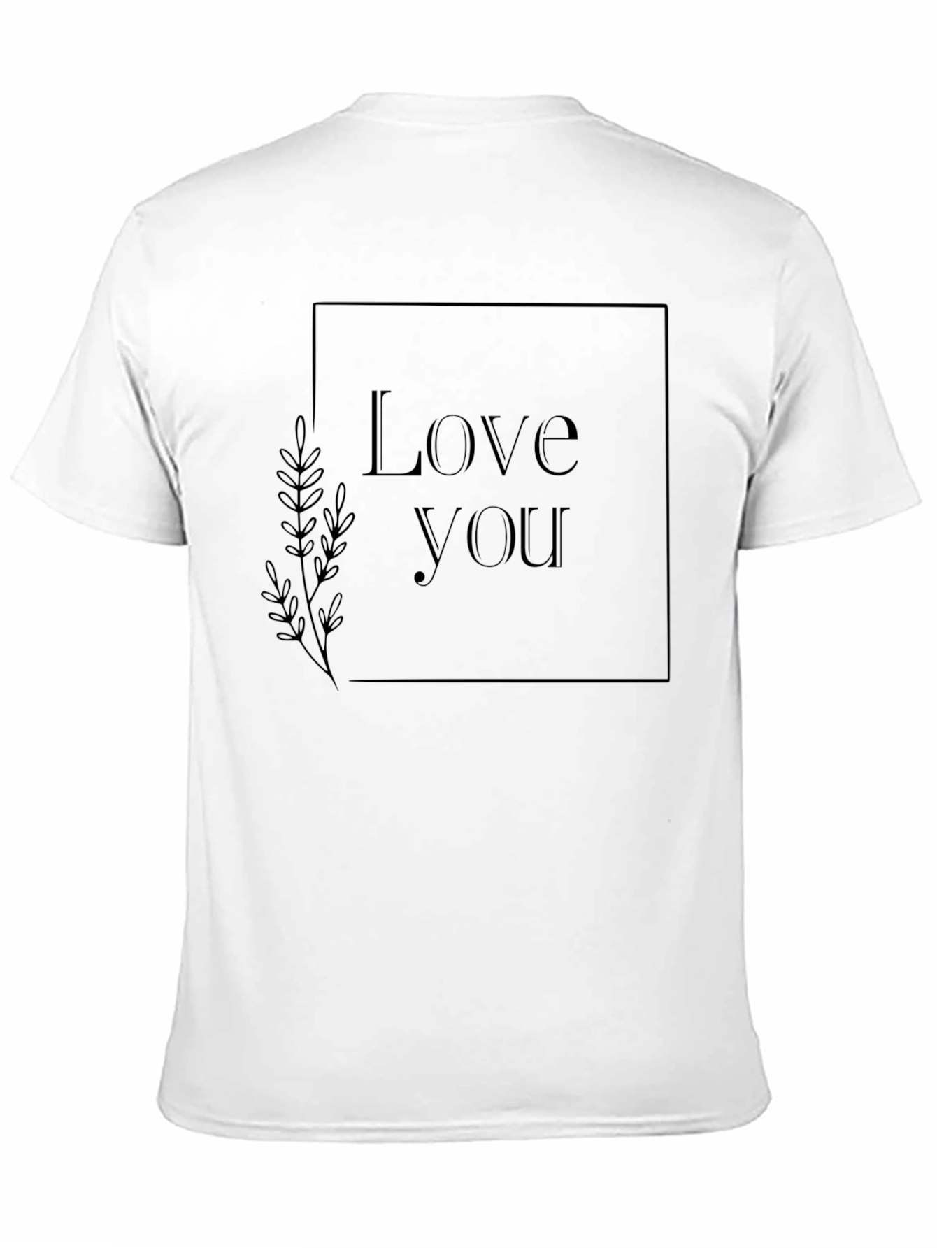 Black Love You Graphic Tee - Stylish Black Cotton T-Shirt view 11