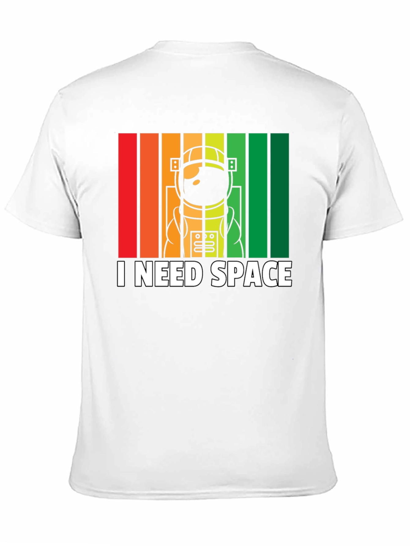 Black I Need Space Astronaut Graphic T-Shirt view 11