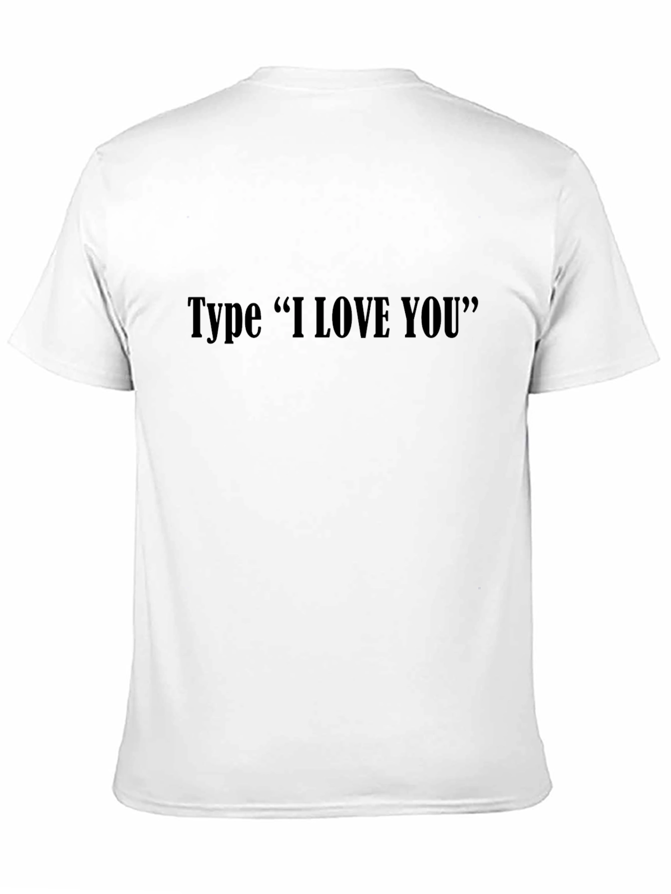 Black Type "I LOVE YOU" Graphic Tee - Black view 11