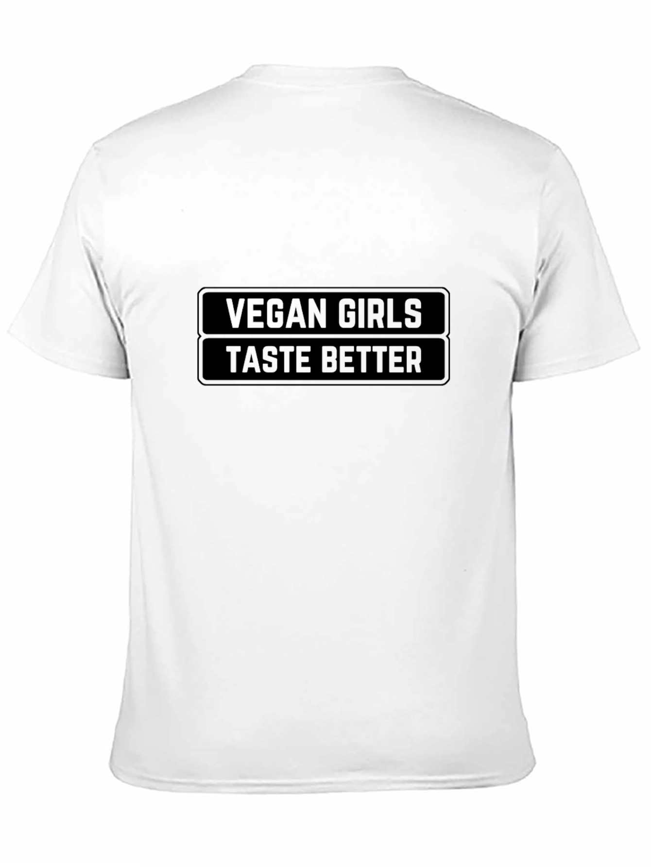 Black Vegan Girls Taste Better Black Tee view 11