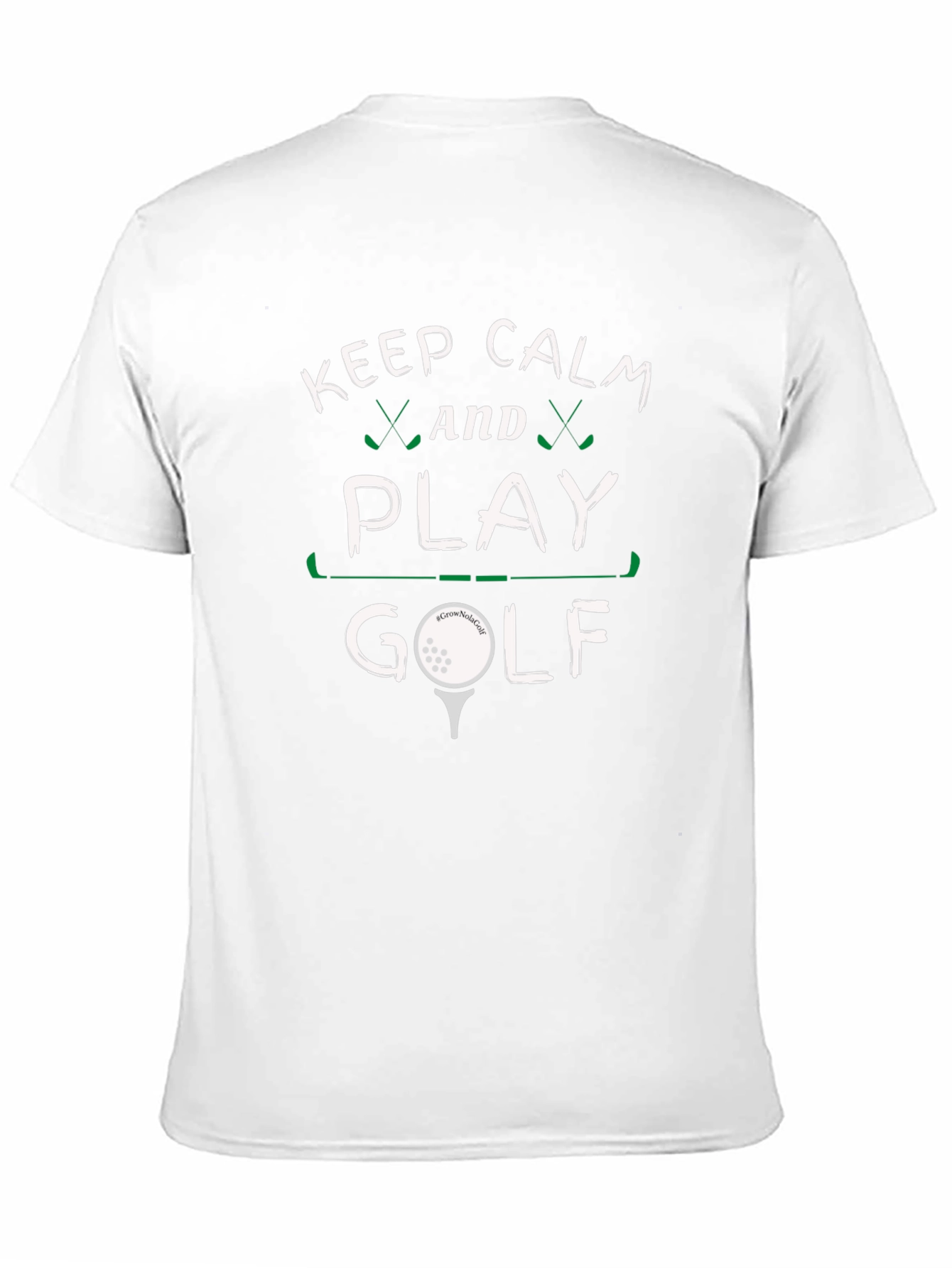 Black Keep Calm and Play Golf Black Tee view 11