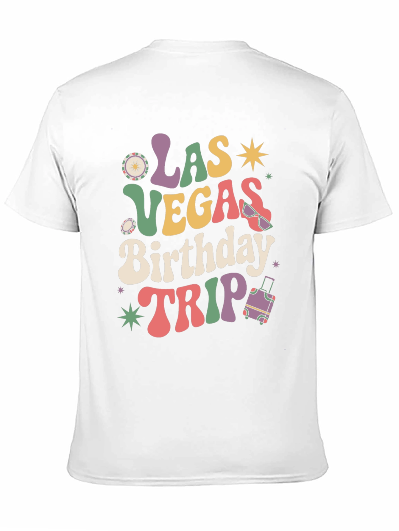 Black Las Vegas Birthday Trip Graphic Tee view 11