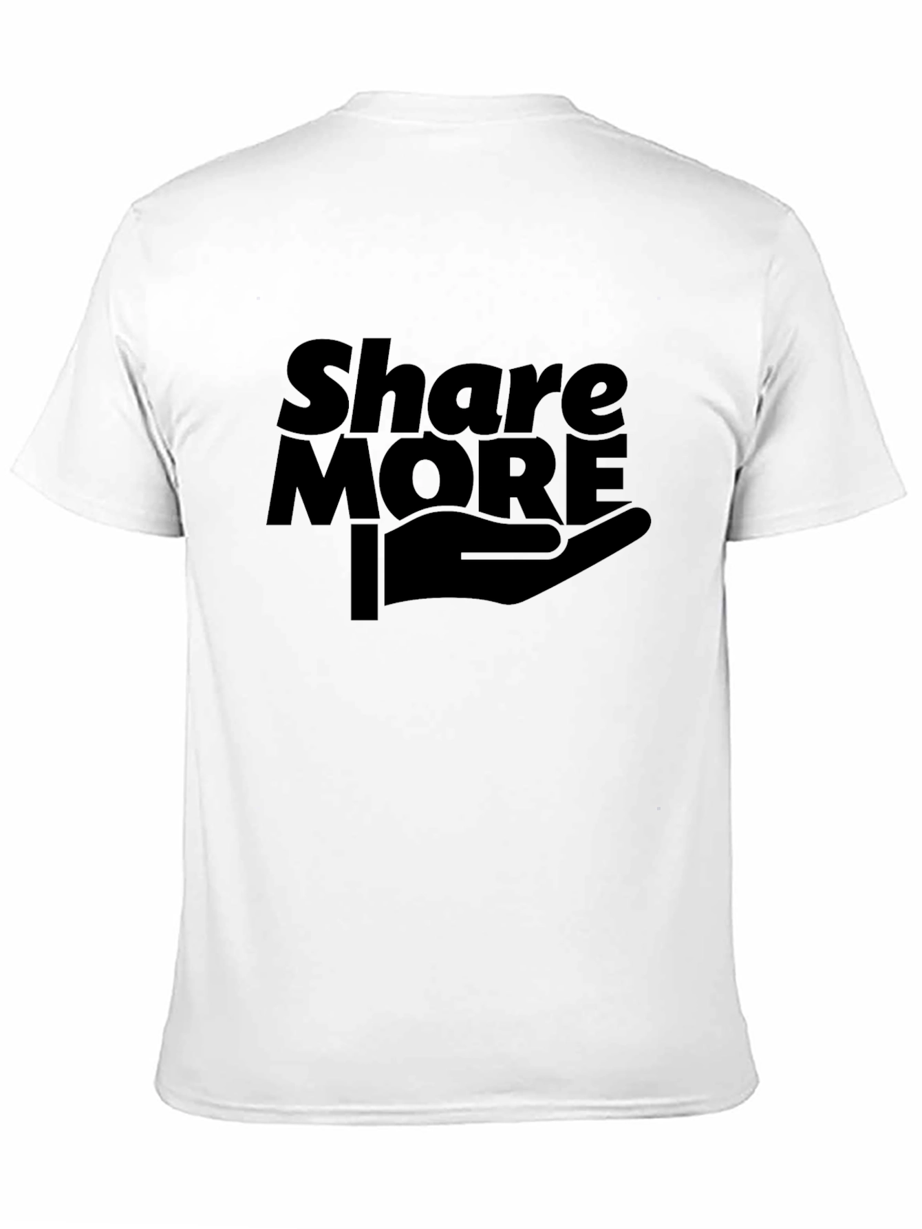 Black Share More Graphic Tee - Black Cotton T-Shirt view 11