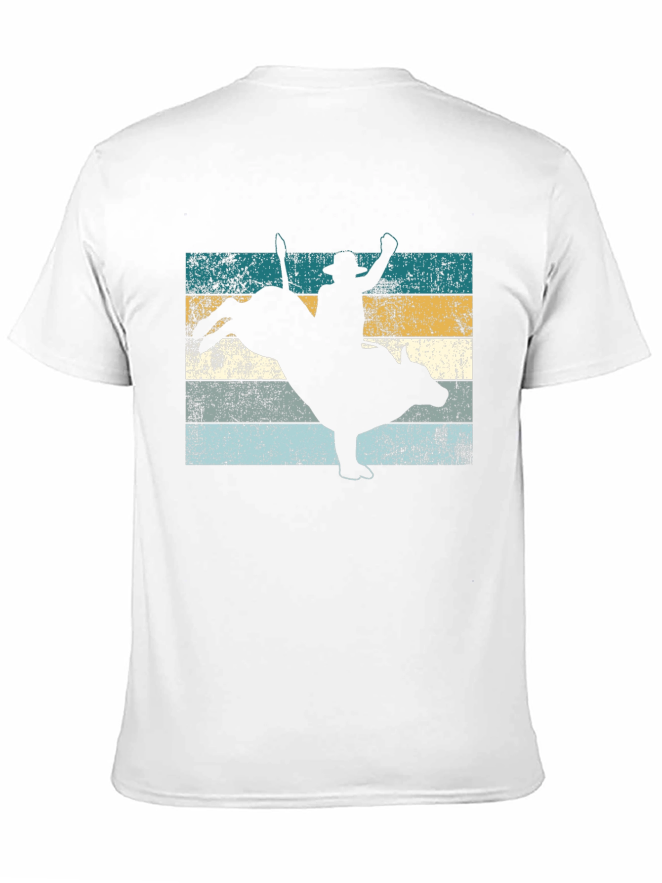 Black Vintage Rodeo Bull Rider T-Shirt view 11