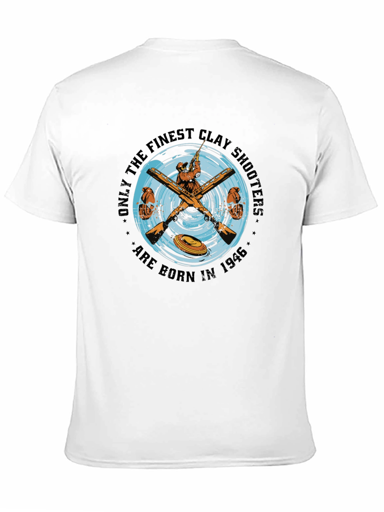 Black Finest Clay Shooters Born in 1946 T-Shirt view 11