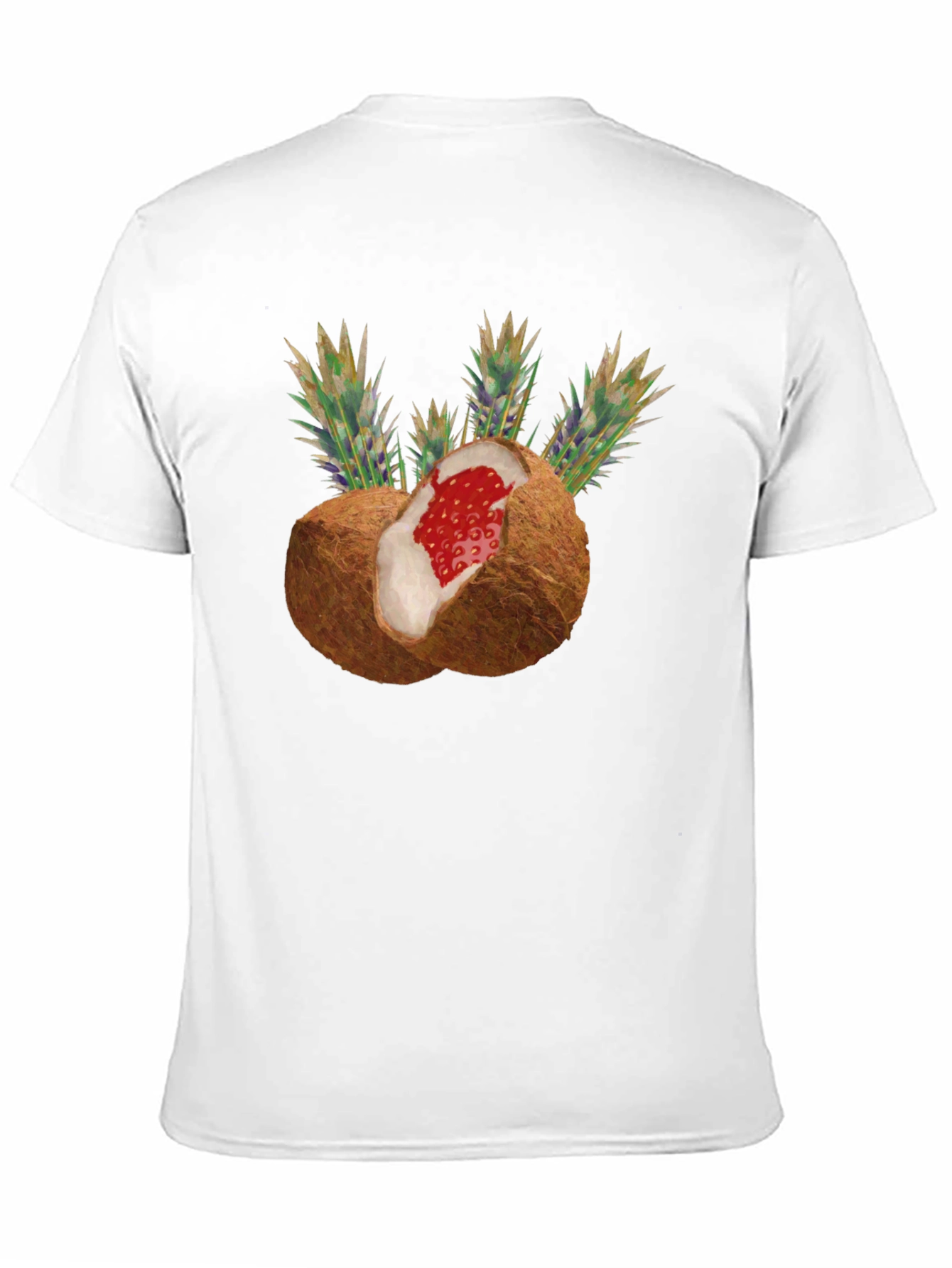 Black Coconut Strawberry Novelty Graphic Tee view 11