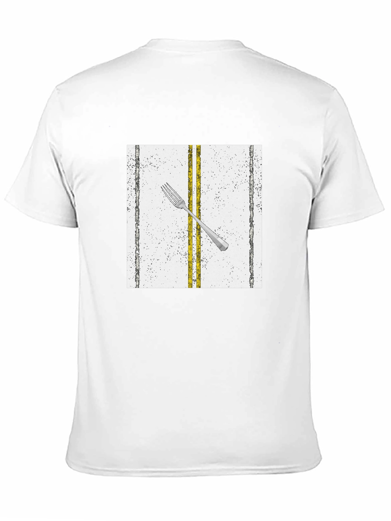 Black Fork in the Road Graphic Tee - Black view 11
