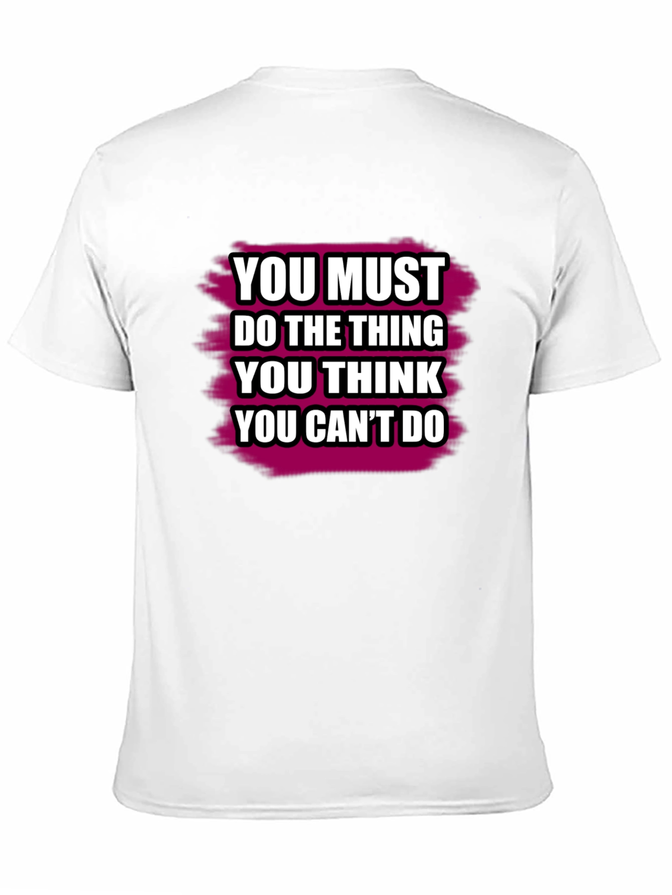 Black Motivational Quote T-Shirt - You Can Do It! view 11