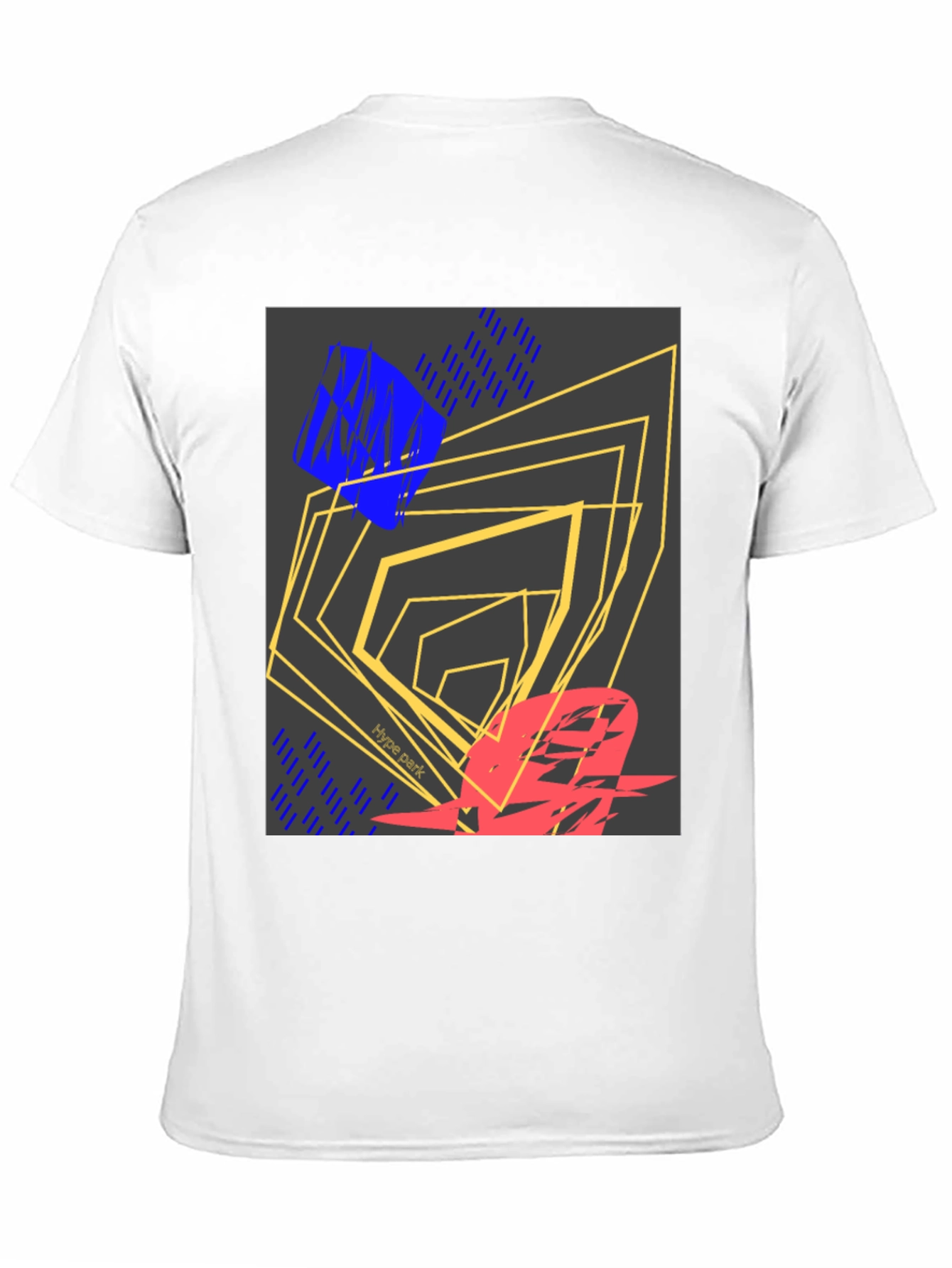 Black Abstract Graphic Print Black T-Shirt view 11