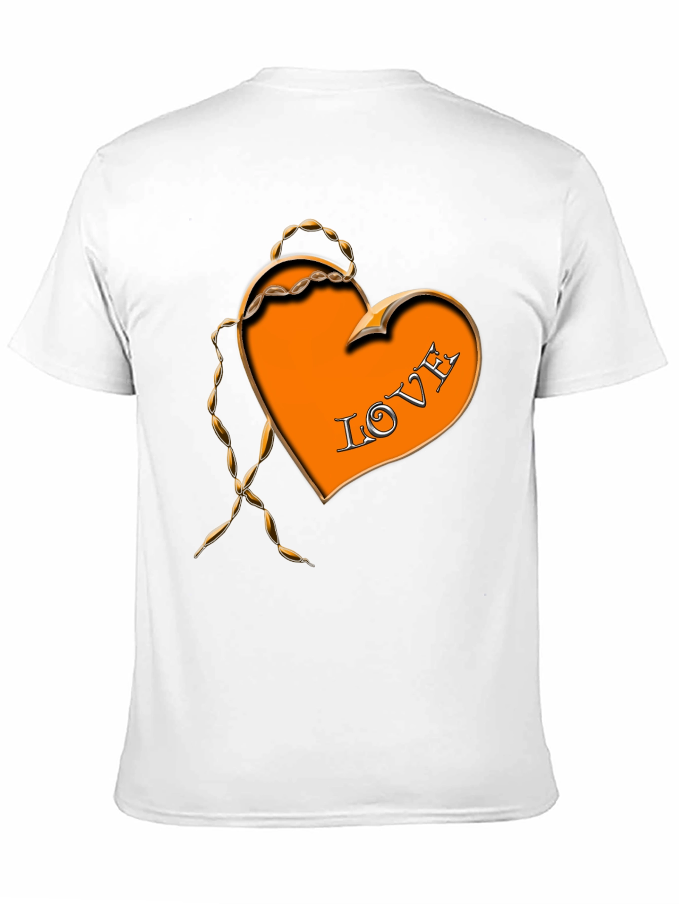 Black Love Heart Graphic Black T-Shirt view 11