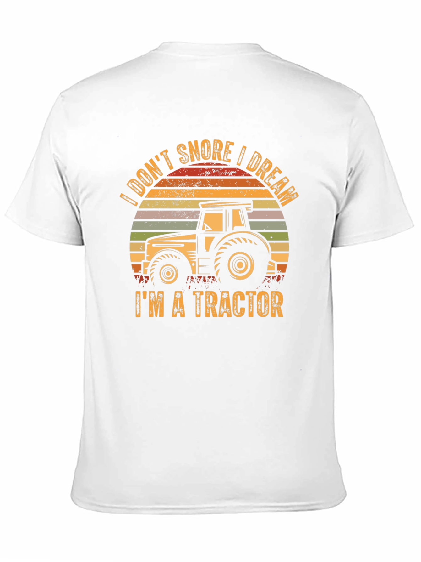 Black I Don't Snore I Dream I'm A Tractor Tee view 11