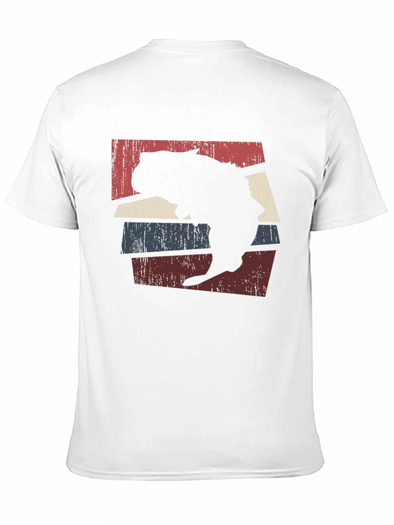 Black Retro Wombat Silhouette Graphic Tee view 11