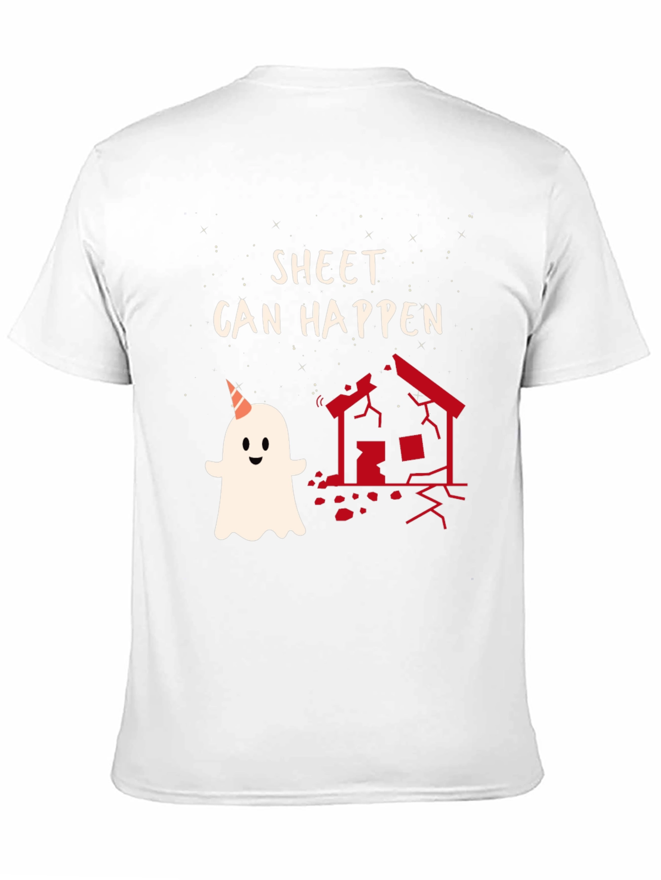 Black Sheet Can Happen Funny Ghost T-Shirt view 11