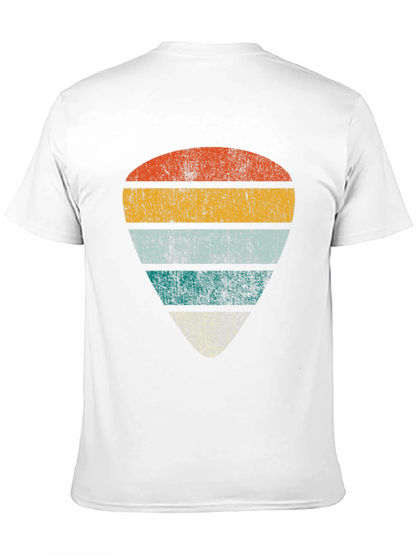 Black Retro Guitar Pick Graphic Tee - Black view 11