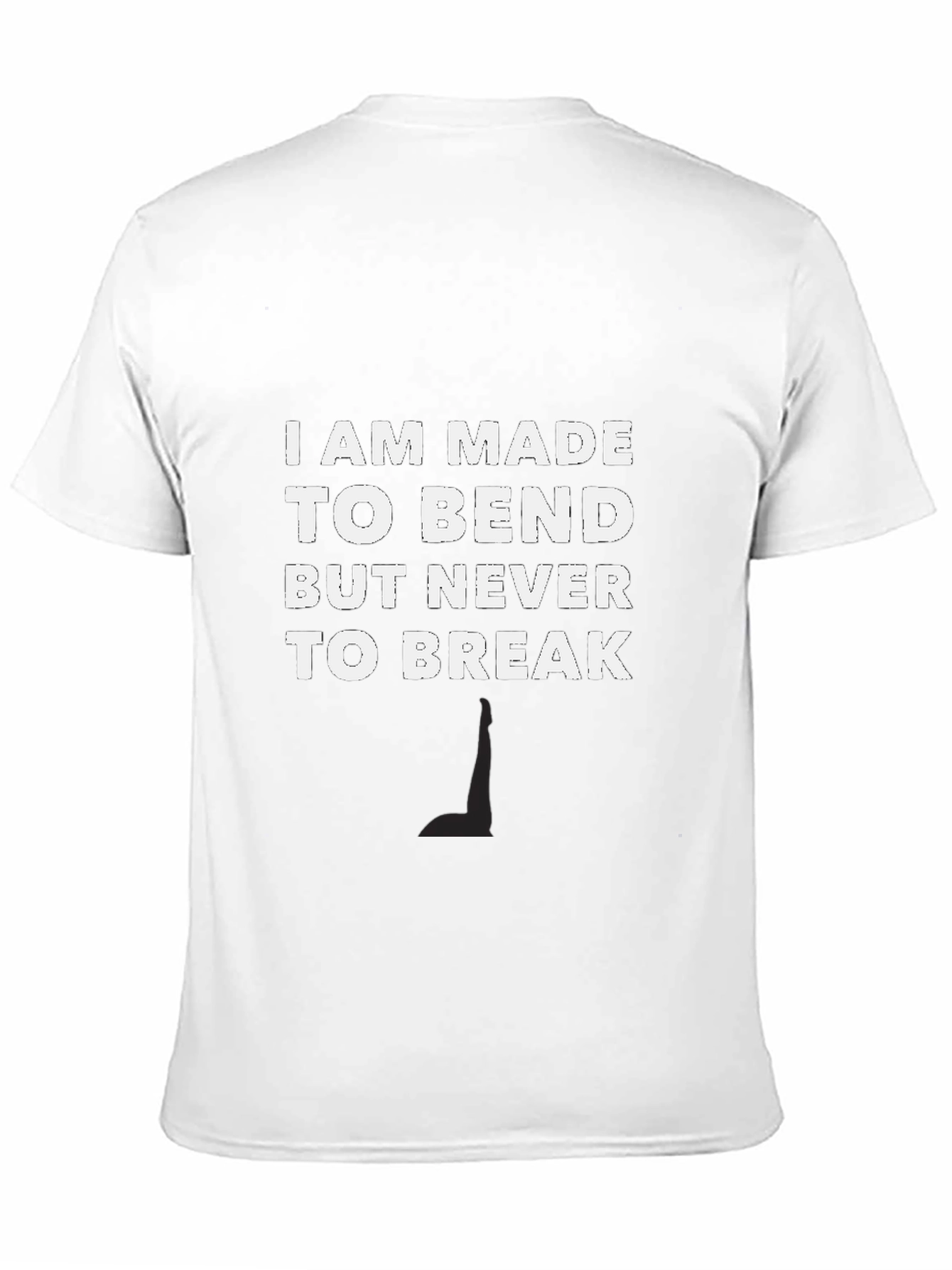Black Resilient Black T-Shirt: Bend, Don't Break view 11