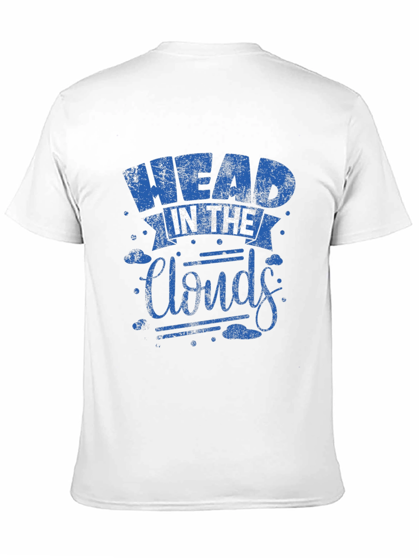 Black Head in the Clouds Graphic Print Black T-Shirt view 11
